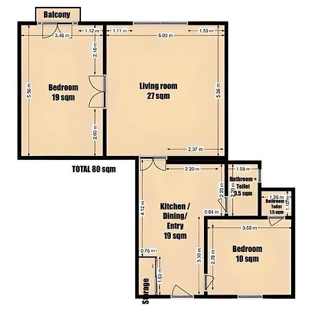 Dohany Synagogue Elegant 2br 2bath & Balcony *